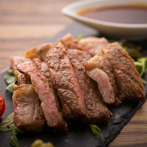 Kyushu Kuroge Wagyu beef sirloin steak
