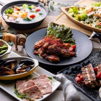 ☆団体様・大人数☆対応！【全8品＆飲み放題付き】宴会・忘年会／新年会おすすめ4,400円コース