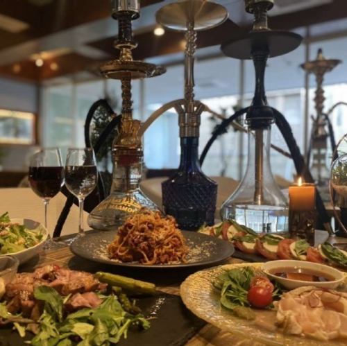 【シーシャご用意】カフェタイムやランチ・ディナー後の余韻に至福のチルタイム