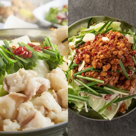 【限时特惠】和牛牛杂火锅 & 台湾牛杂火锅 “自选火锅套餐” 9道菜，2.5小时畅饮（含生啤），4000日元