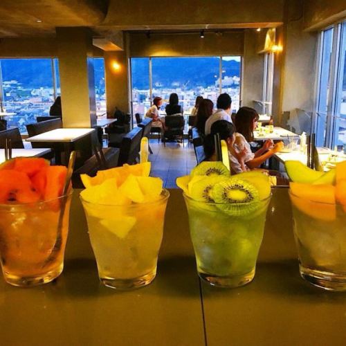 Fruit chuhai with seasonal fruits coming out ♪ 700 yen ~