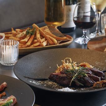 연회는 이쪽★【캐주얼 플랜!】소 하라미 스테이크 첨부♪인기 요리 6품과 무제한 90분!