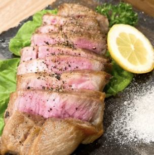 栗豚肩ロースのステーキ/牛ハラミ焼き