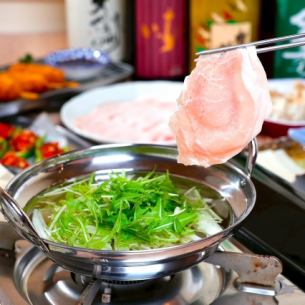 야마가타 돼지 샤브 세트 ※계절 야채・두부 첨부