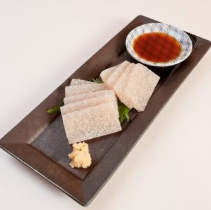 유래 명산・아지가 있는 곤약 사시미