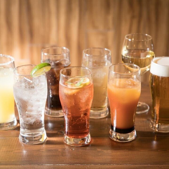 飲み放題は単品でのご注文もOK！お得に飲み会をご満喫できます◎