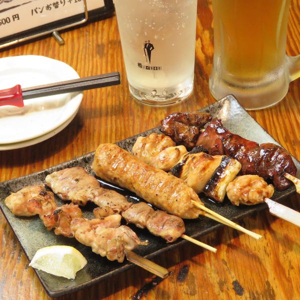 [Taste of a 25-year-old restaurant] 5 skewers of yakitori