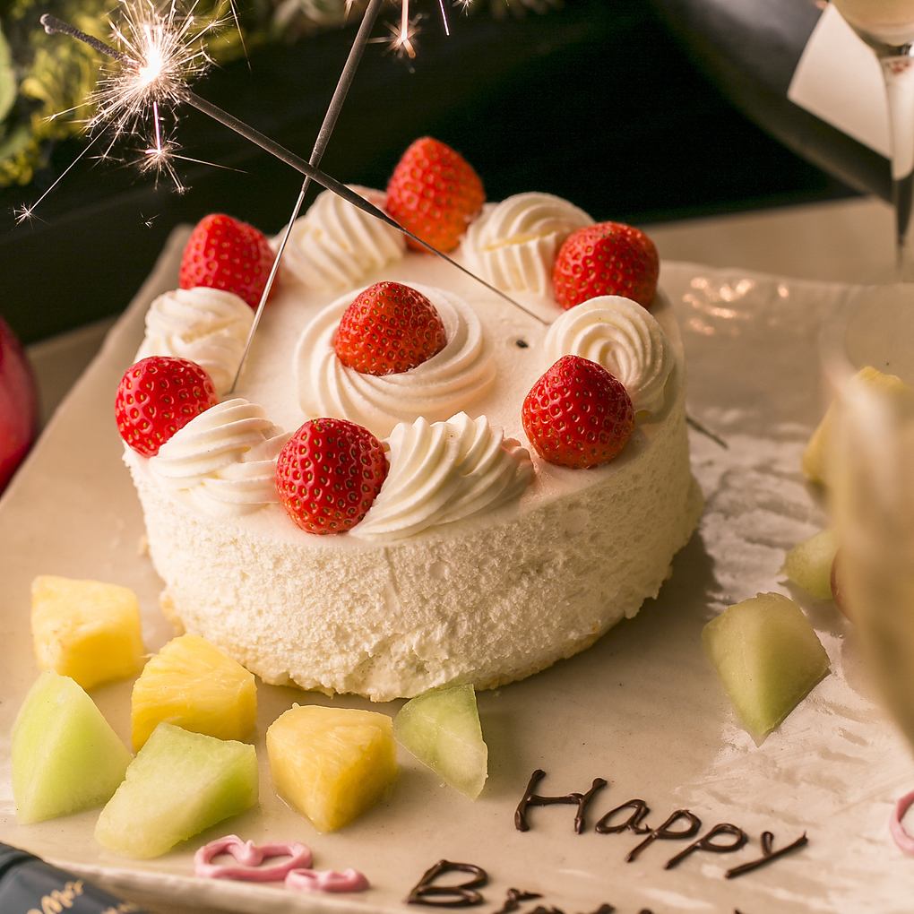 誕生日や記念日利用に最適なデザートプレート無料サービス♪