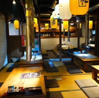 ご宴会は団体様にもごゆったりお使いいただける最大35名様収容可能です！各種ご宴会には貸切で対応も致しますのでお気軽にお問合せください！！