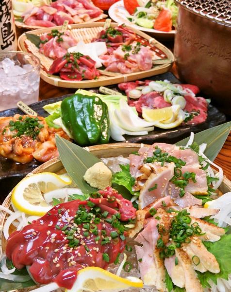 自慢の地鶏料理をコースでご堪能ください！