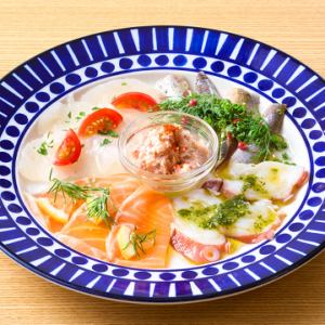 ISOMARUの海鮮カルパッチョ