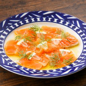 サーモンのカルパッチョ(ディルマリネ)