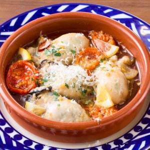 牡蠣のアヒージョ