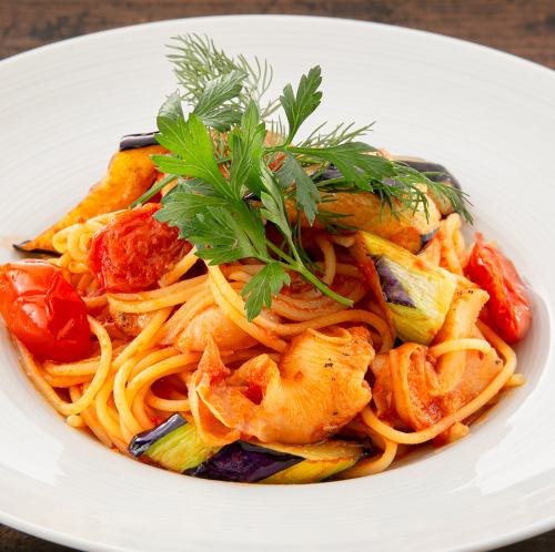 Whelk and eggplant arrabbiata