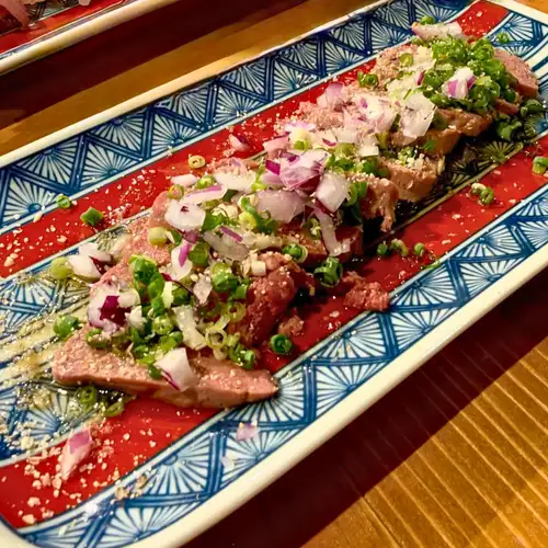 Toro Reba Sashimi (cooked at low temperature)