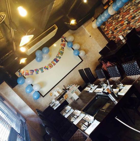 DVD持込で上映可能♪扉を開けてから食べ終わるまでサプライズ