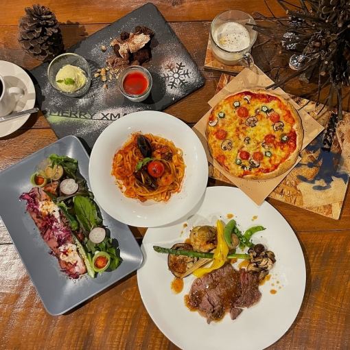 【ご予約可能日:12月20,21,24,25日】 ☆★X’masディナーコース★☆4,000円※要前日予約