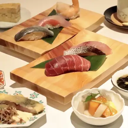 平日4名様以上限定★朱鷺コース★【自慢のにぎり、季節の小皿料理など全14品】★2H飲み放題付き