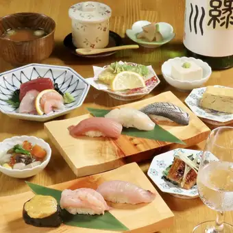 Limited to groups of 4 or more ★ Toki Course ★ [14 dishes including our signature nigiri sushi and seasonal small plates] ★ 2-hour all-you-can-drink included