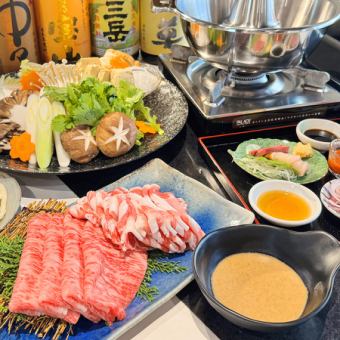  【4500円】しゃぶしゃぶ（牛・豚）コース　※年末年始限定