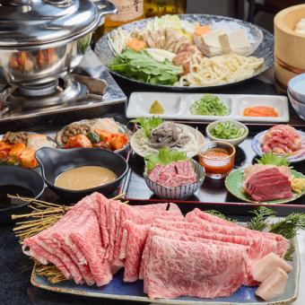 《期間限定》【8000円】《飲み放題付》しゃぶしゃぶ(牛220g)コース