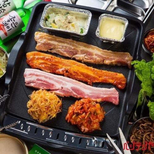 A must-try is the famous "Extra-thick sensamgyeopsal"!
