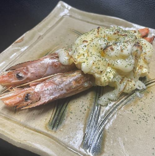 赤海老の炭火チーズ焼き