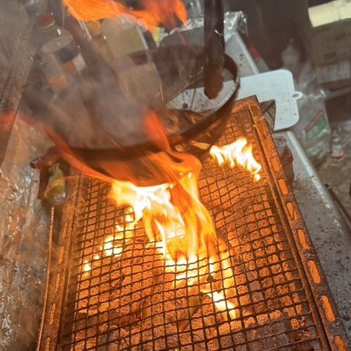 備長炭で豪快に楽しめます