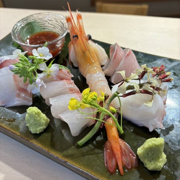 Assorted sashimi with local fish
