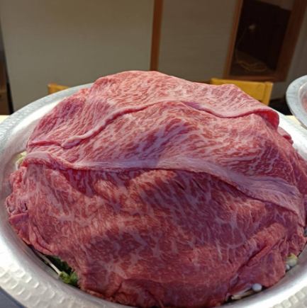 常陸牛の牛すき鍋コース<全8品>6000円(税込)