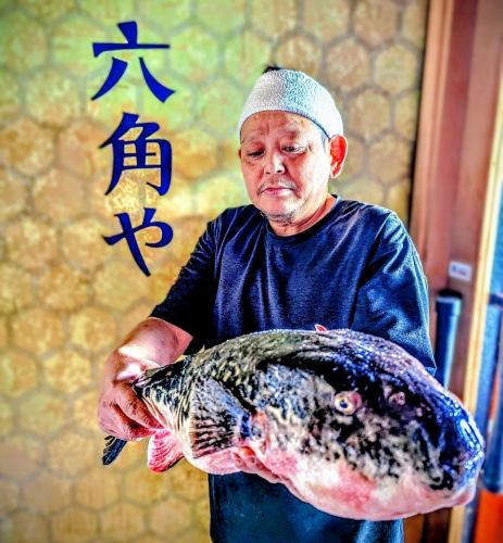 当店自慢の　あんこう・ふぐ　