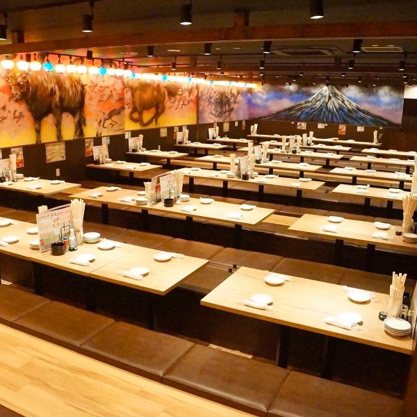 A digging banquet where you can sit comfortably [up to 120 people] OK! There is no problem with large banquets for students and company banquets if you are a Hachiba-chan!