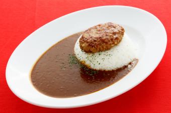 カレーライス（ハンバーグトッピング）