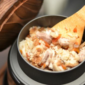 釜炊きごはんが美味しい！【又八釜めしコース】　2h飲放付き4500円！！