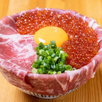 宴会の極みコース◆「肉階段盛」「極み丼」含む10品6000円⇒5000円◆生ビール付120分飲み放題