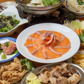 Limited time offer - Akatsuki - *120 minutes all-you-can-drink with draft beer* - Salmon shabu-shabu - 8 dishes in total 4500 yen ⇒ 3500 yen