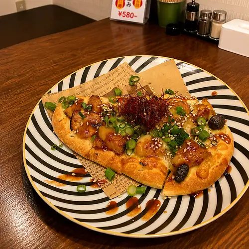 チーズタッカルビナンピザ