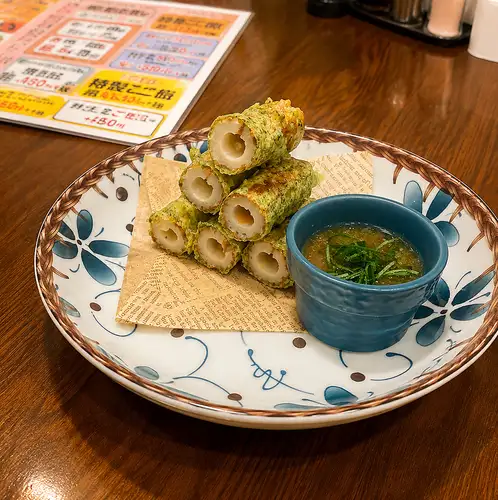 明太ちくわの磯辺揚げ
