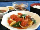 Sweet and sour pork set meal / Shrimp chili set meal / Mapo tofu set meal / Stir-fried noodles with thick sauce set meal