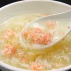 Shark fin soup with crab meat, salty, small