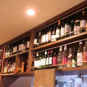 A wide variety of wines that you wouldn't expect from a hamburger restaurant.