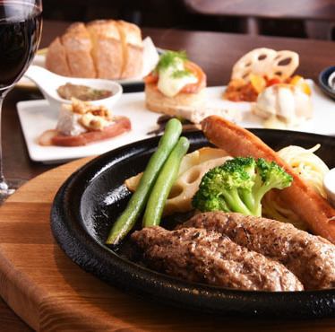 ★Greedy Course★ Black Wagyu Beef Hamburger Dinner Course [3,960 yen]