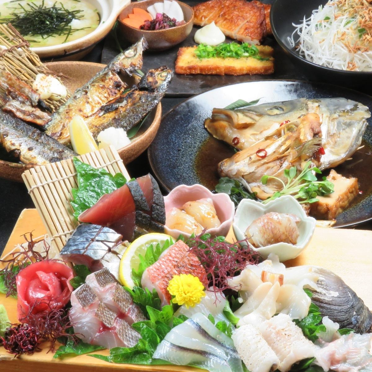 Enjoy the fresh fish from Setouchi that only Dedo, which is directly managed by a fish store, can offer.