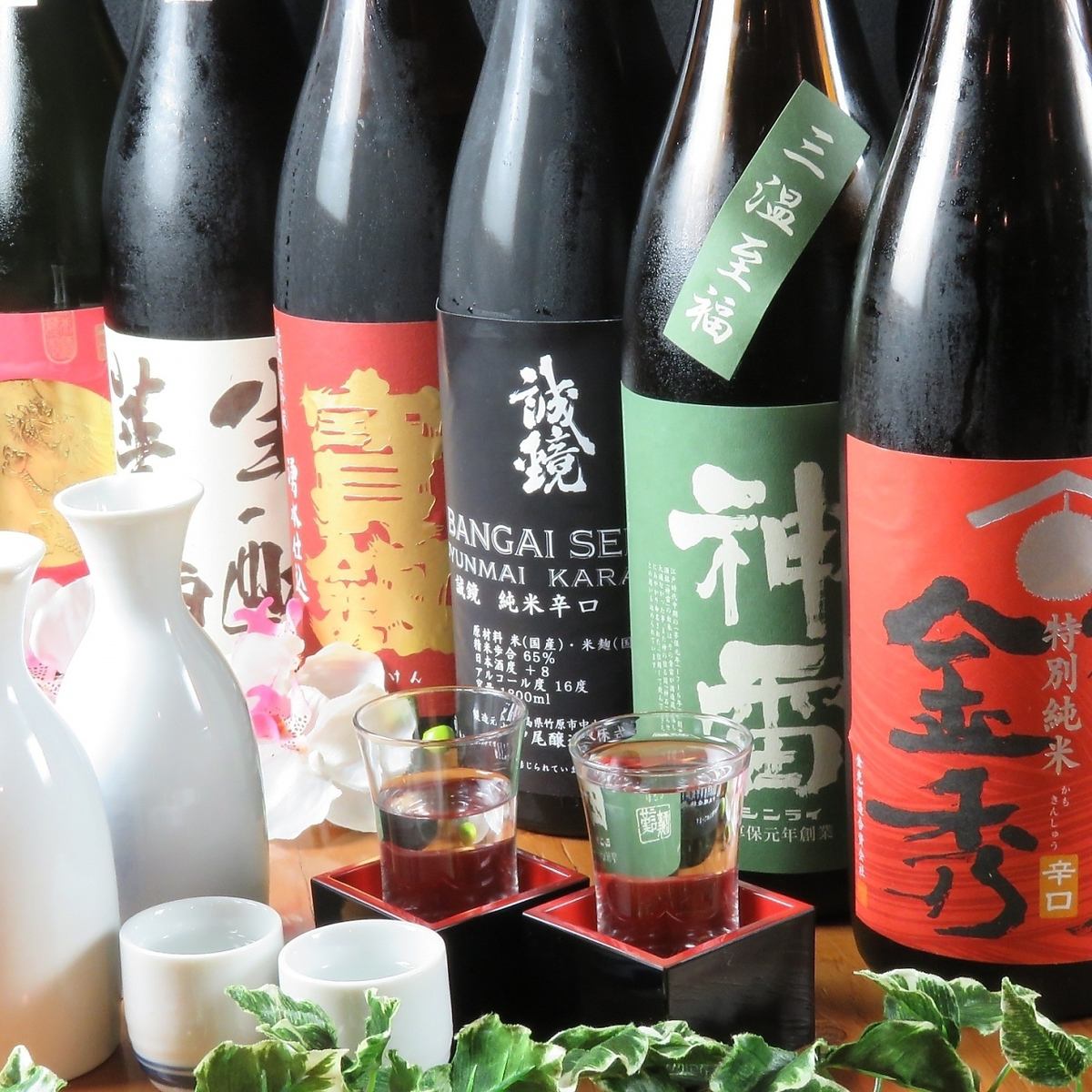 All-you-can-drink Hiroshima local sake! A course where you can taste fresh fish from the Seto Inland Sea starting at 4,000 yen