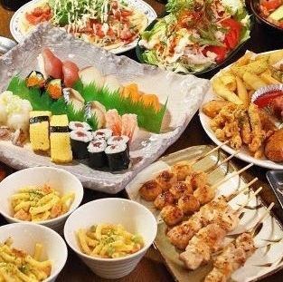 All 8 dishes + 2H [all-you-can-drink] 3000 yen (tax included) ★