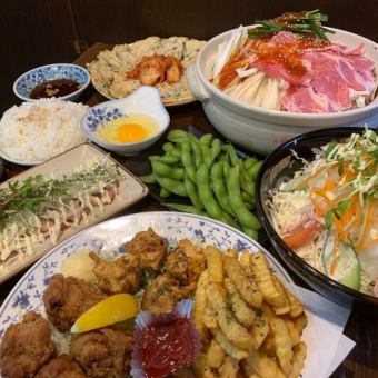 《Selectable Hot Pot Course》◆8 dishes including hot pot + 2 hours all-you-can-drink for 3,500 yen (tax included)