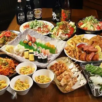 超お得!おすすめ宴会コース◆お料理8品+2時間飲み放題付!3500円(税込)
