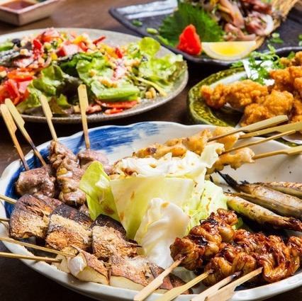 料理最大210品食べ放題★韓国料理/焼鳥/肉寿司/もつ鍋/餃子etc