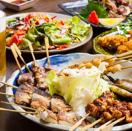 A wide selection of delicious dishes ★ Beef tenderloin / Gyoza / Yakitori / Meat sushi / Salmon Yukhoe ♪ Dessert plates for welcoming and farewell parties ◎