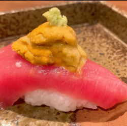 本マグロいくら乗せ寿司 1カン